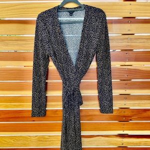 Used Animal Print long sleeve wrap dress by Ann Taylor